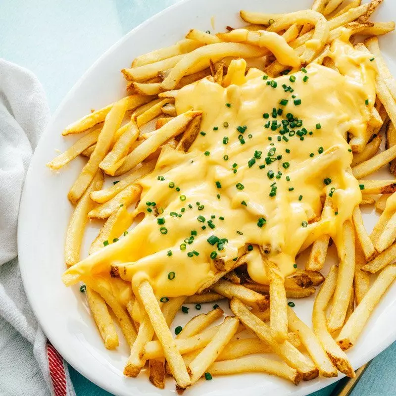 Papas con queso