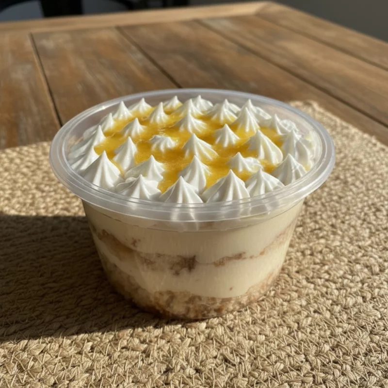 B de baunilha c/ mousse de maracujá