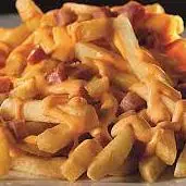 Fritas com cheddar e bacon P