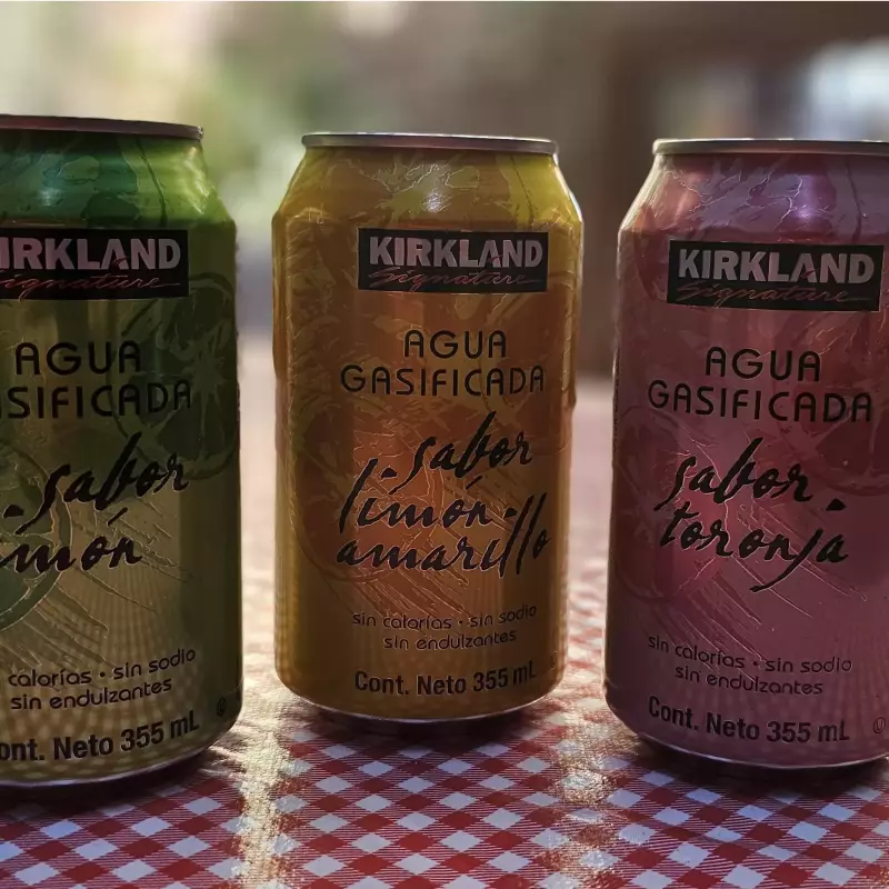 Agua gasificada saborizada