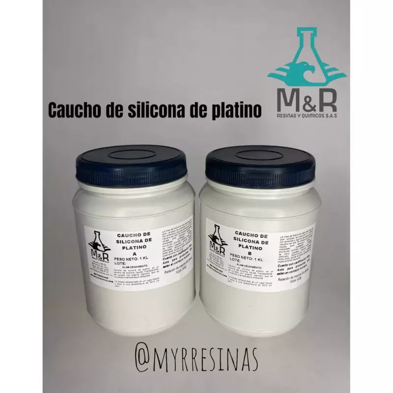 CAUCHO DE SILICONA DE PLATINO 1A1