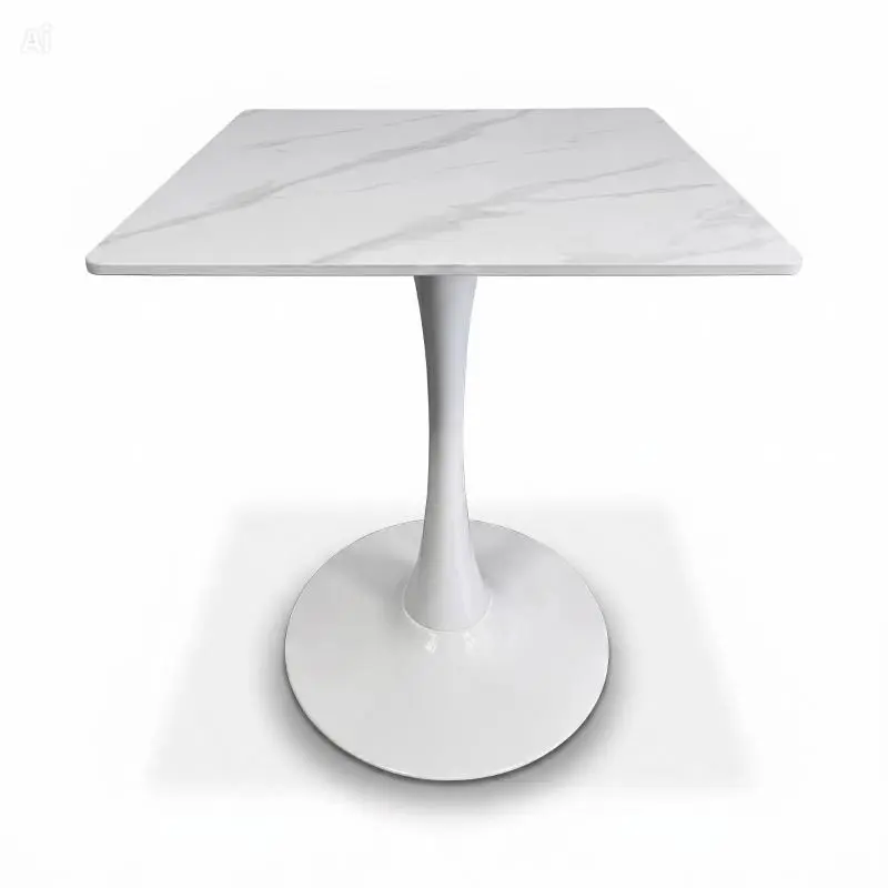 Mesa Tulip de 80x80cm Blanco Neo