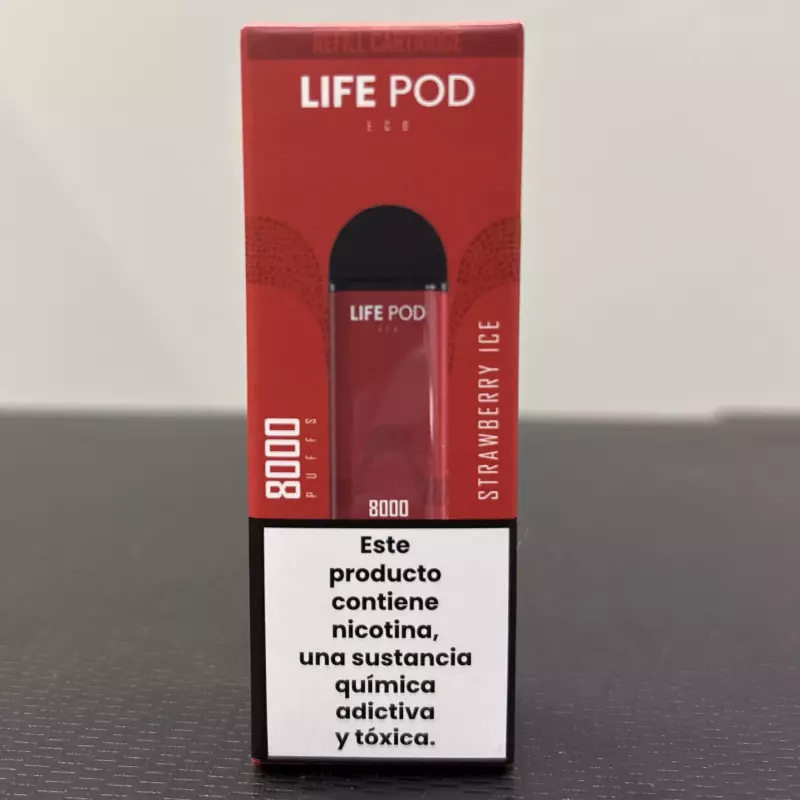 REFIL LIFE POD ECO 1 8k MORANGO