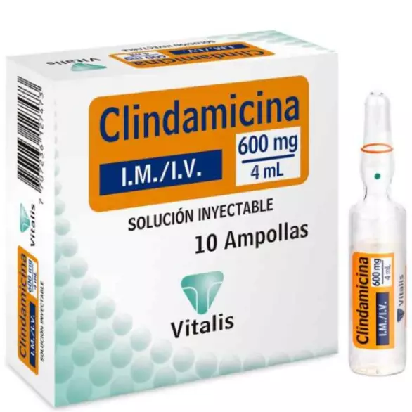 CLINDAMICINA 600 MG CAJA X 10 AMP