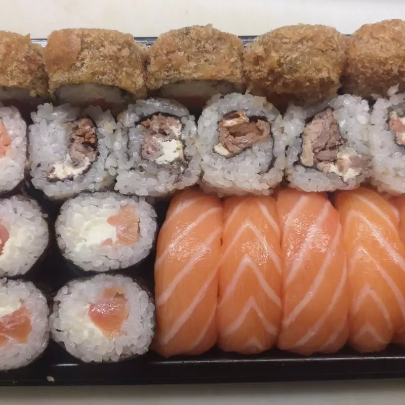 Combo 20 pcs salmao e camarão