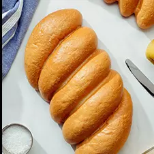 Manita de pan con queso vegano