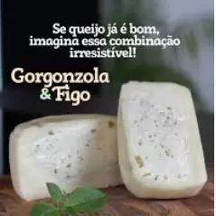 Queijo Com requeijão gorgonzola figo