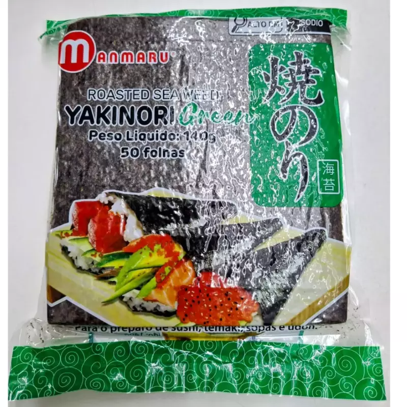 NORI GREEN MANMARU C/50 FOLHAS