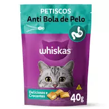 WHISKAS ANTI BOLA DE PELO 40 G (383)