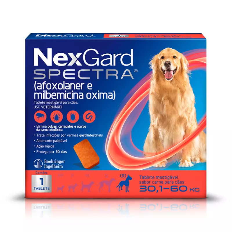 NexGard Spectra Cães de 30,1 a 60kg