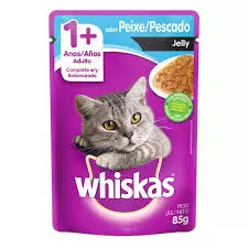WHISKAS SACHE JELLY PEIXE 85 G (396)