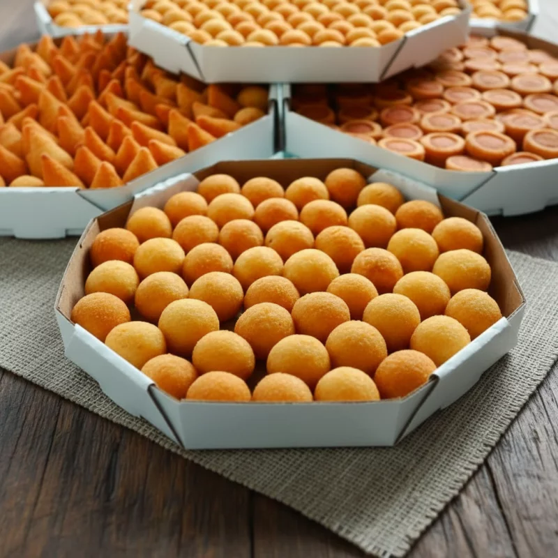 100 Salgados + Grátis Coca Cola 1Lt