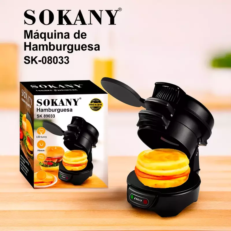 MÁQUINA PARA HAMBURGUESAS SOKANY