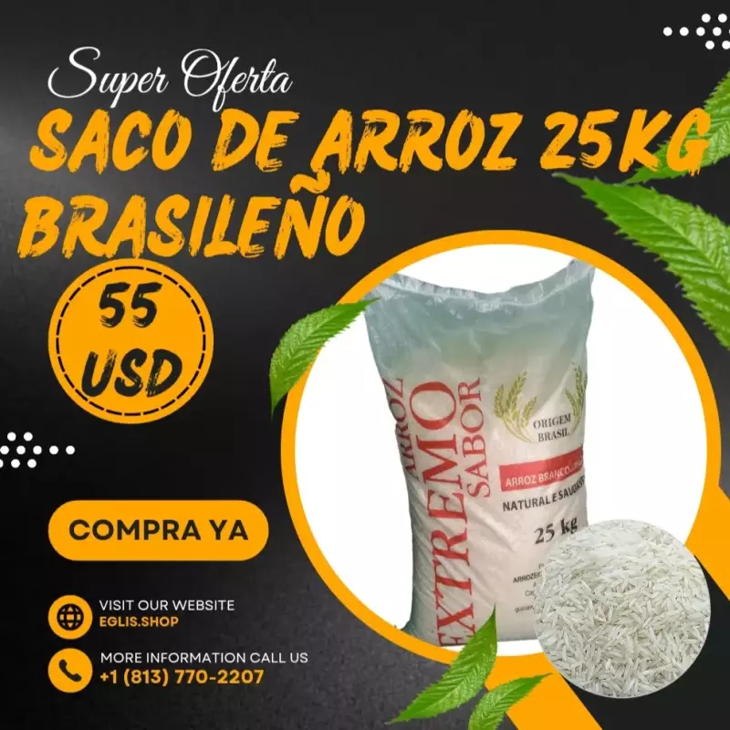 Saco de arroz 25kg