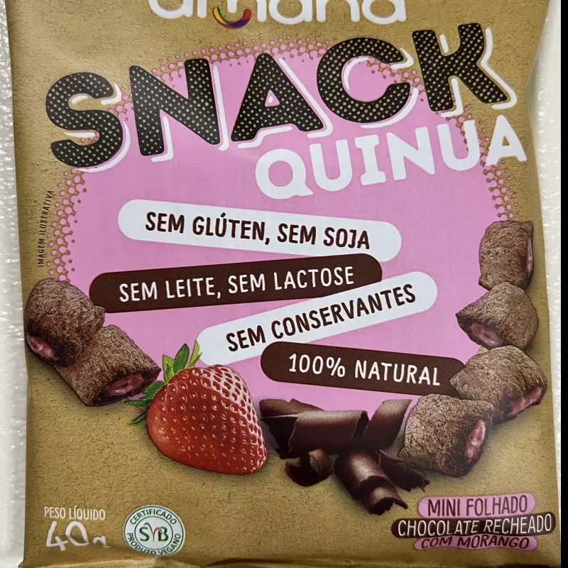 Snack Quinua Morango 40gr