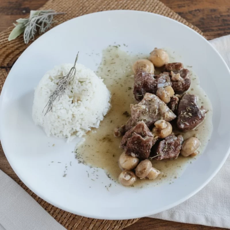 carne al champiñon