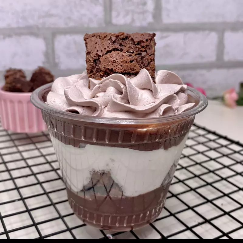 Copo da Felicidade Brownie