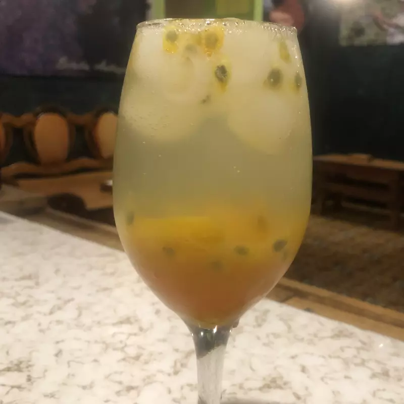 soda de frutos amarillos