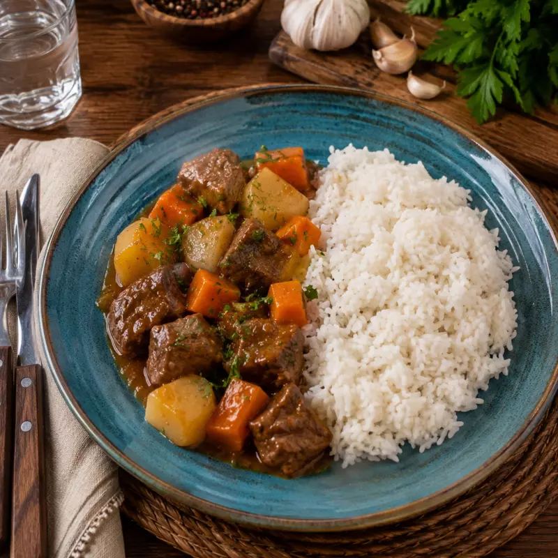 Picadinho com Arroz