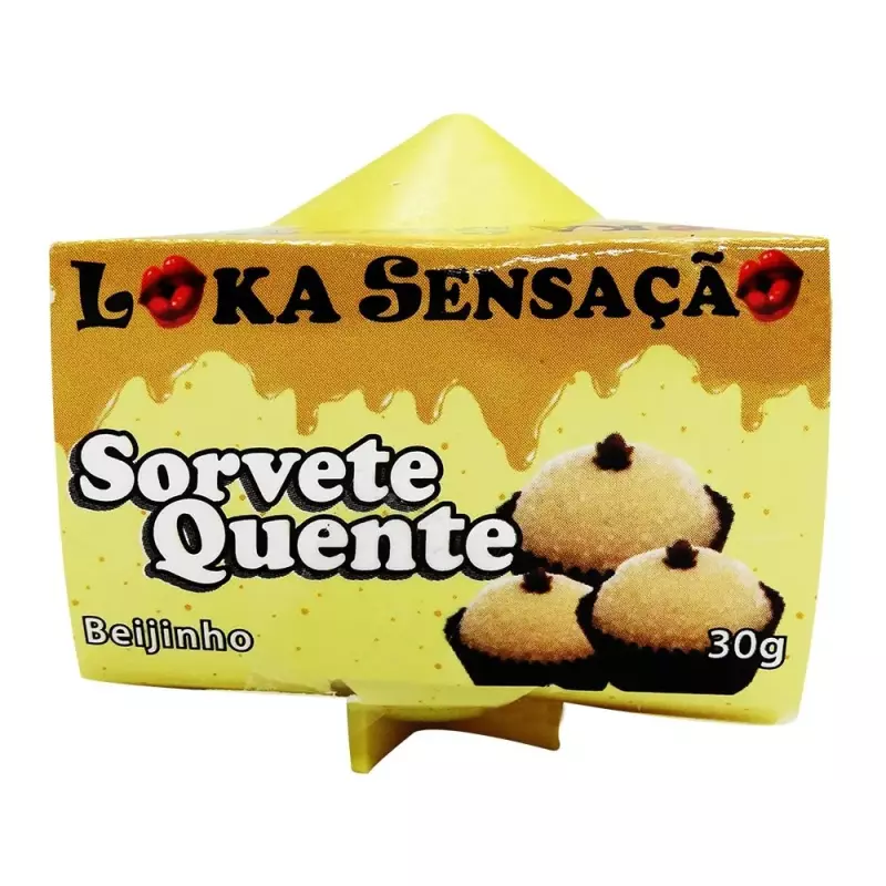 VELA COMESTÍVEL SORVETE QUENTE BEIJI