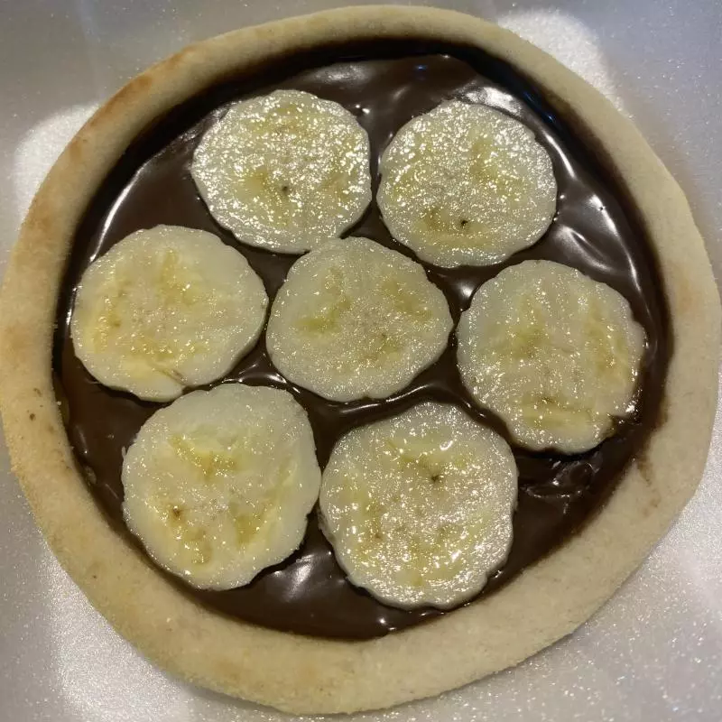 Creme de avelã com banana