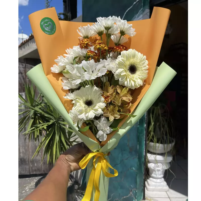 Buquê Desconstruído com Gérberas