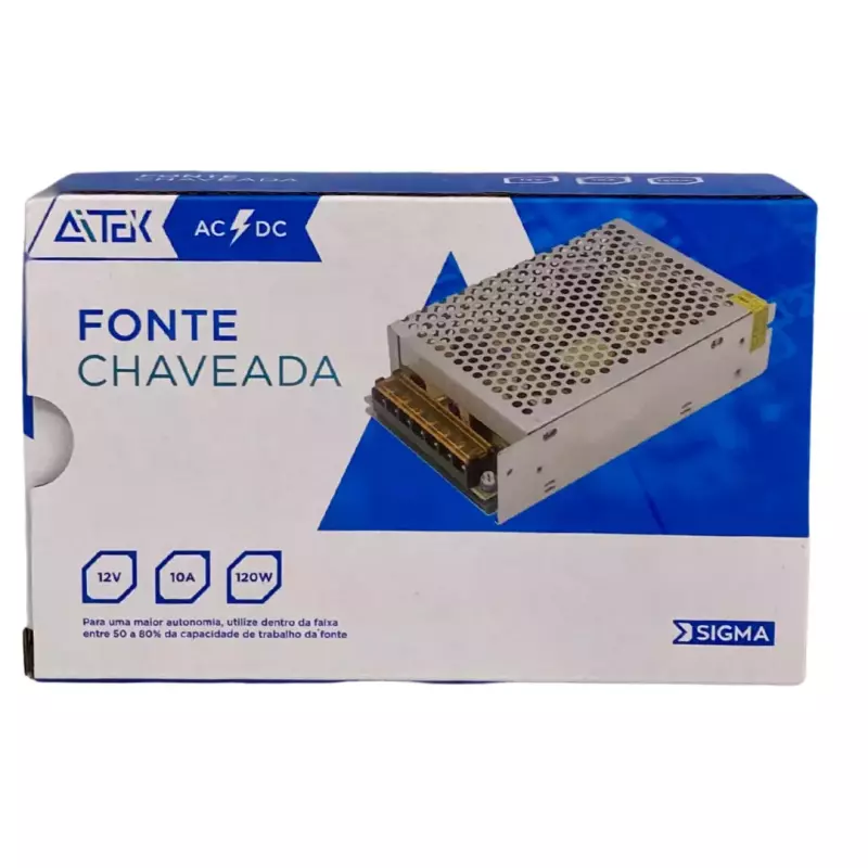 FONTE COMEIA CHAVEADA 12V 10A F1012