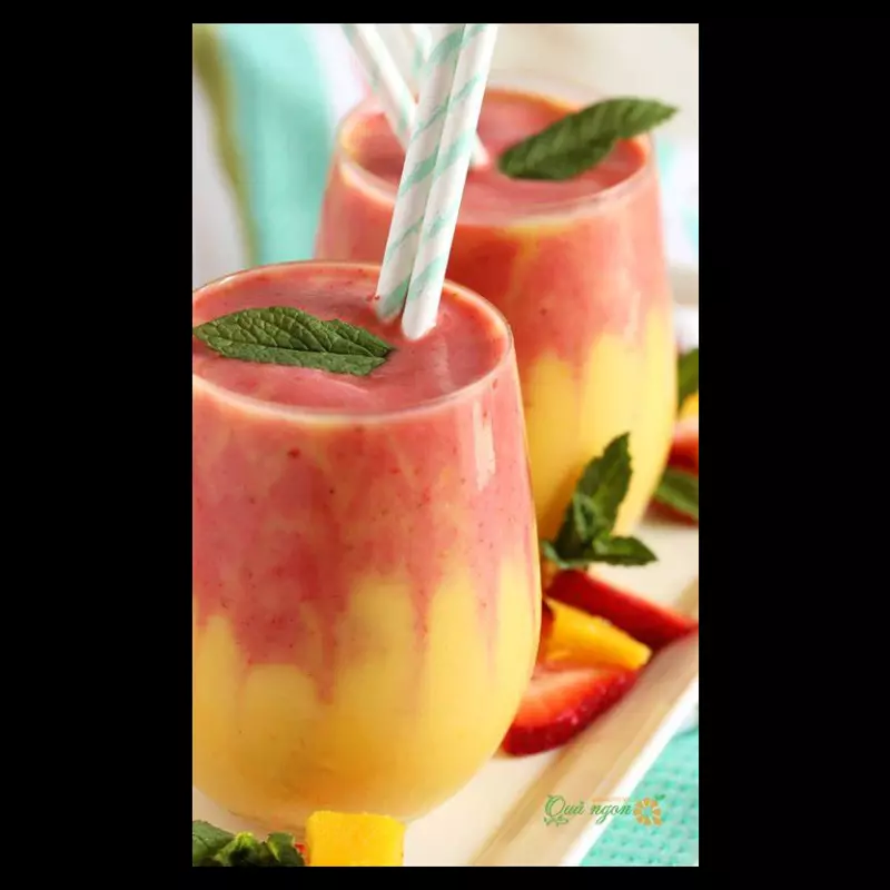 Smoothie de Fresa y Platano