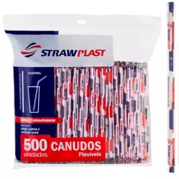 Canudo Strawplast Flexível (1375)