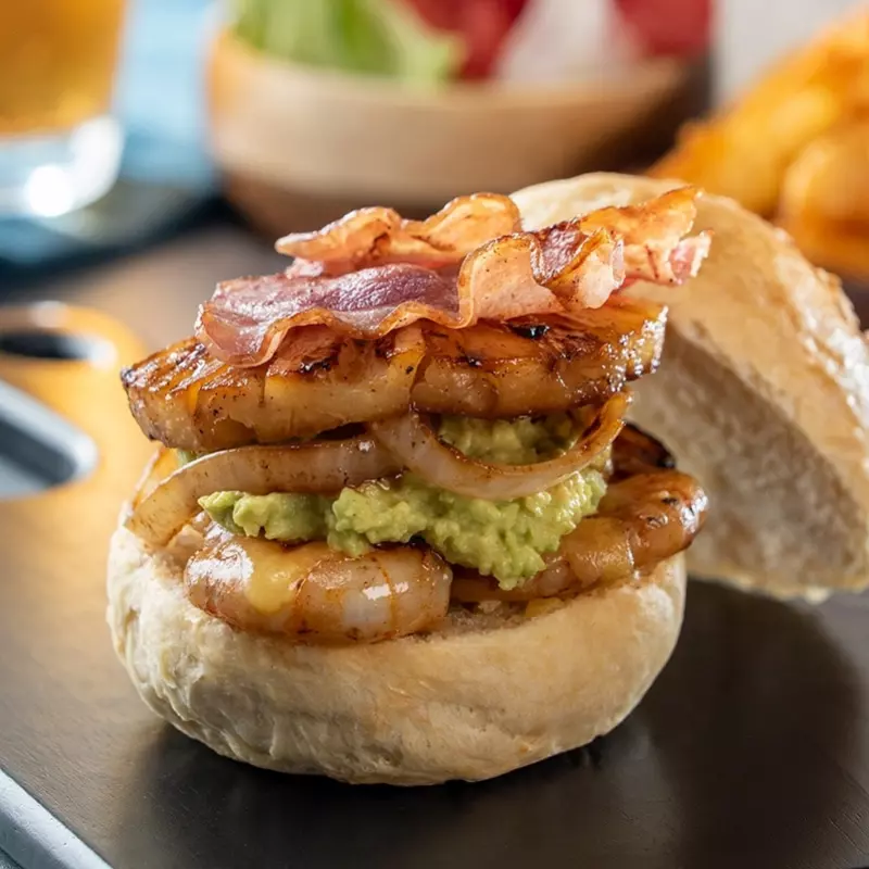 Hamburguesa Mar y tierra