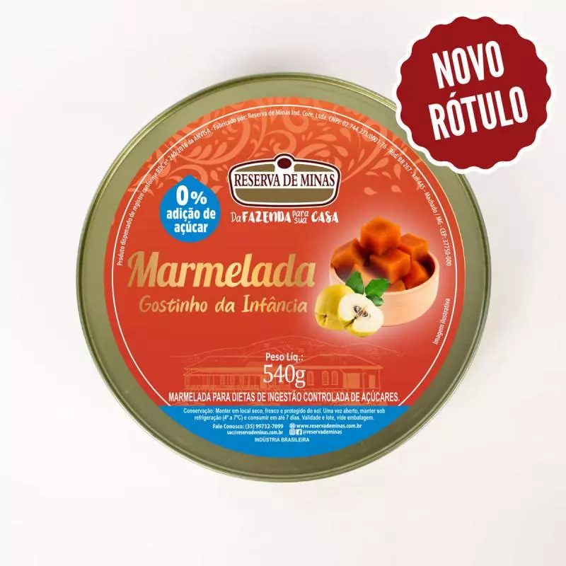 Marmelada Reserva de Minas 540g