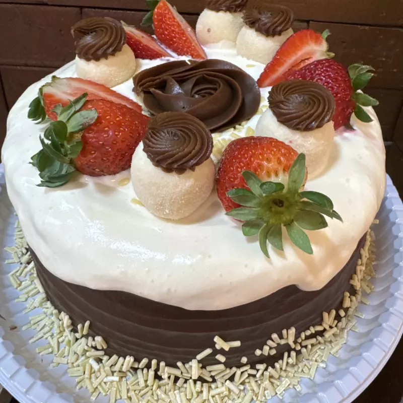 Bolo vulcão chocolate