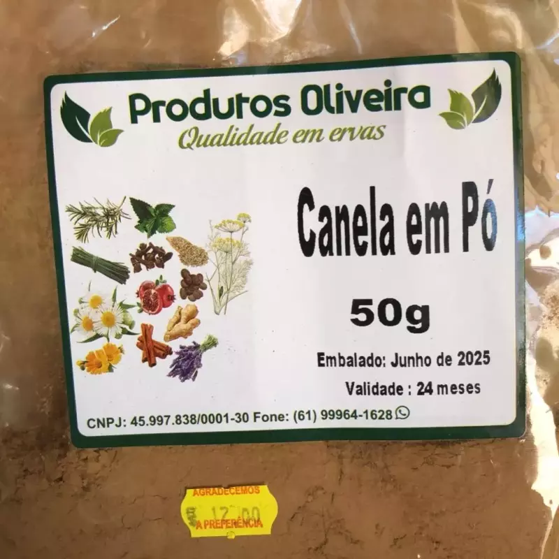 Canela em pó