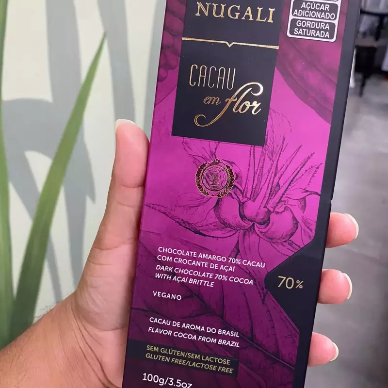 Barra chocolate c/ crocante de açaí