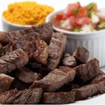 Carne de Sol c/ farofa e salada