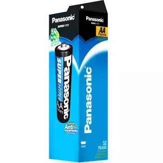 PILHA PANASONIC PEQUENA AA COMUM