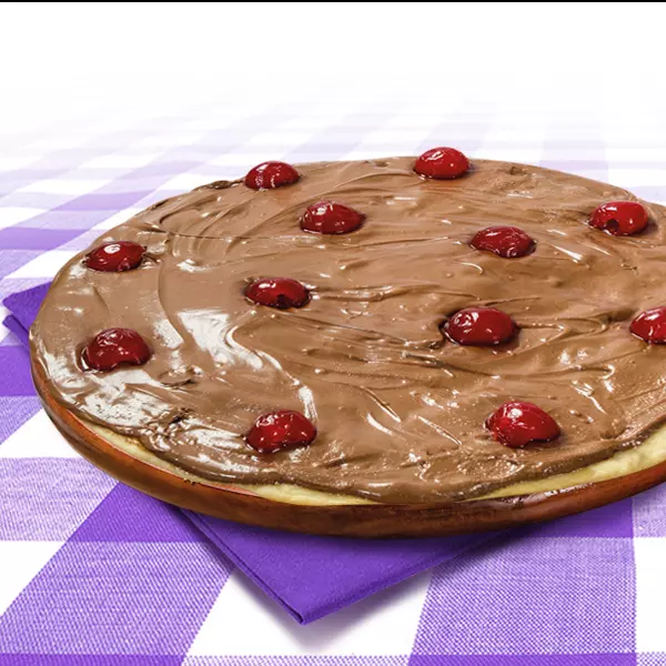 PIZZA DE NUTELLA ORIGINAL C/ CEREJAS