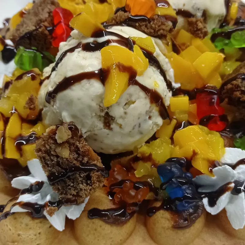 Bubble Waffle CONTUNDENTE de Fudge