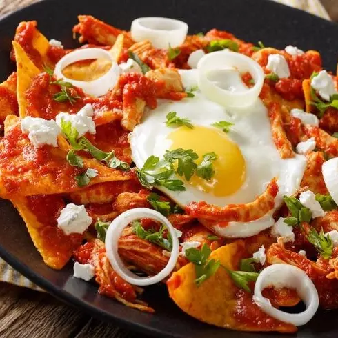 Chilaquiles con huevo