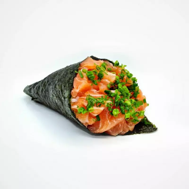 Temaki Salmão fila.