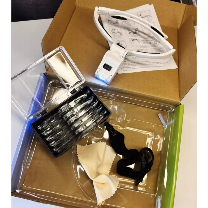 Lentes con lupa y luz led