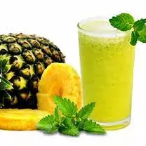 suco de abacaxi com hortelã