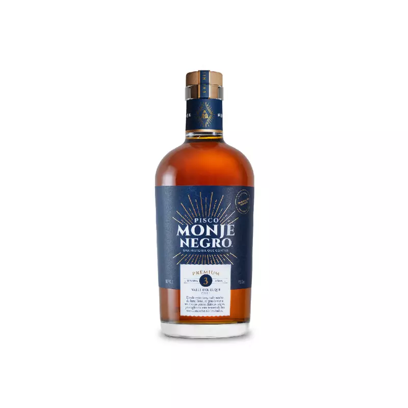 Pisco Monje Negro Rva 40º 3 años 700