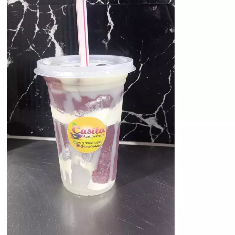 Açai batido paçoca 300ml