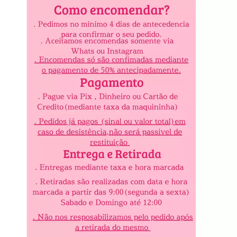 COMO ENCOMENDAR??