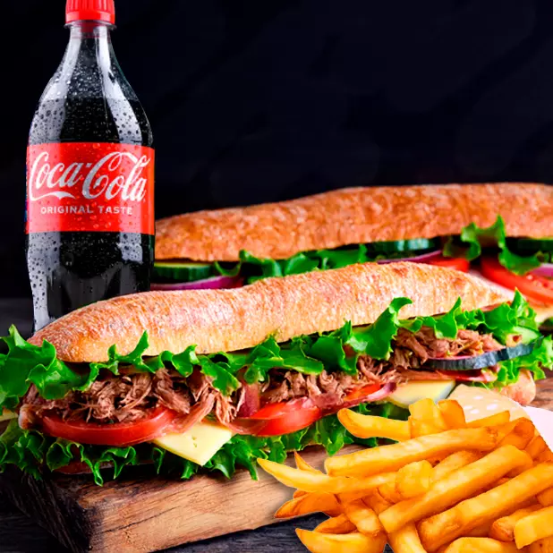 Carne 30cm + Fritas M + Refri 1L