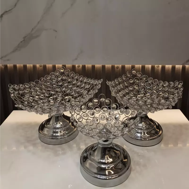 JUEGO DE FRUTEROS PLATEADO