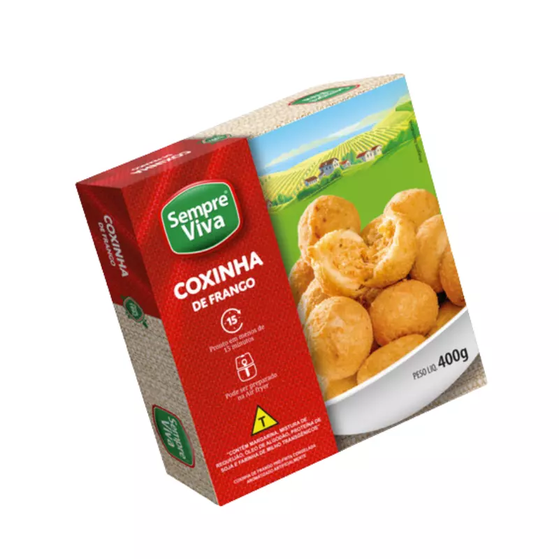 Coxinha de Frango Cx 400g Semp. Viva