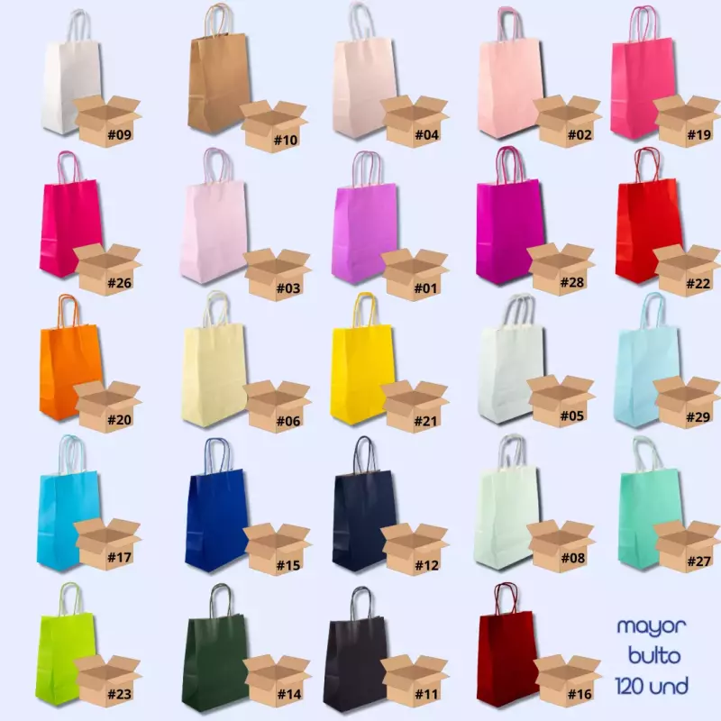 Bolsas con asa (L) MAYOR 120 UND