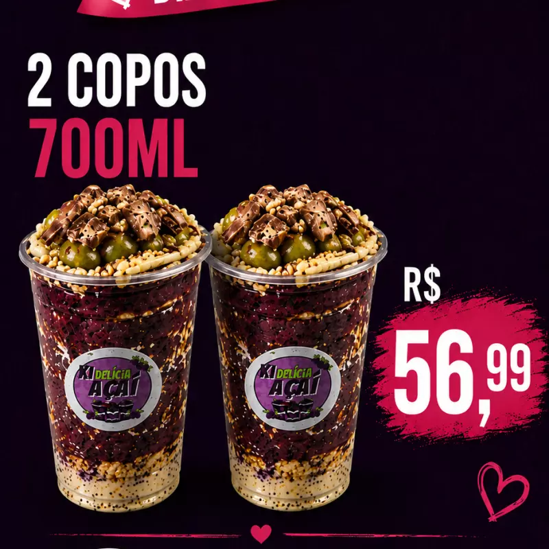 2 Copos 700ml